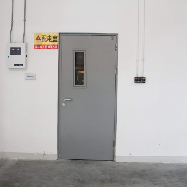 For UL Certified Metal Fire Door Anti-Theft Steel Entry for Schools and Classrooms Modern Design Finished Surface