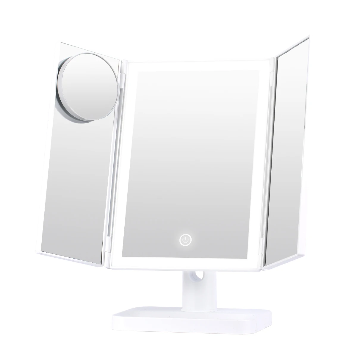 Best quality adjustment brightness professional led makeup light up vanity magnifying mirror with light