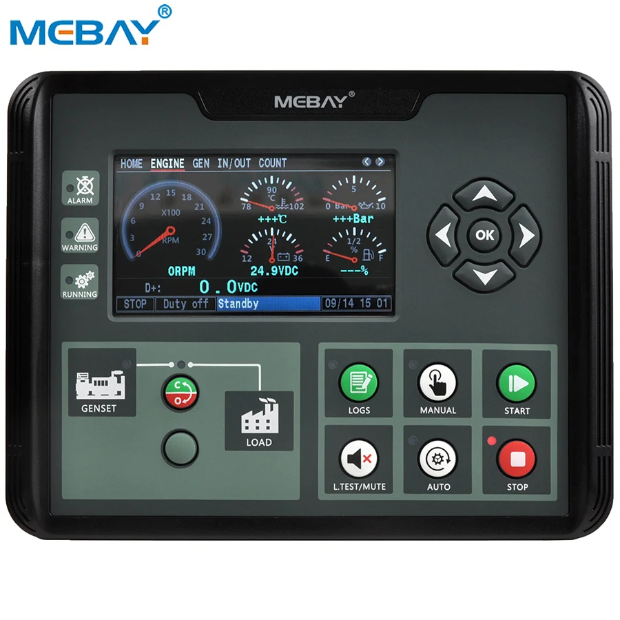Mebay Generator Control Panel Genset Controller DC60DR Three Phases