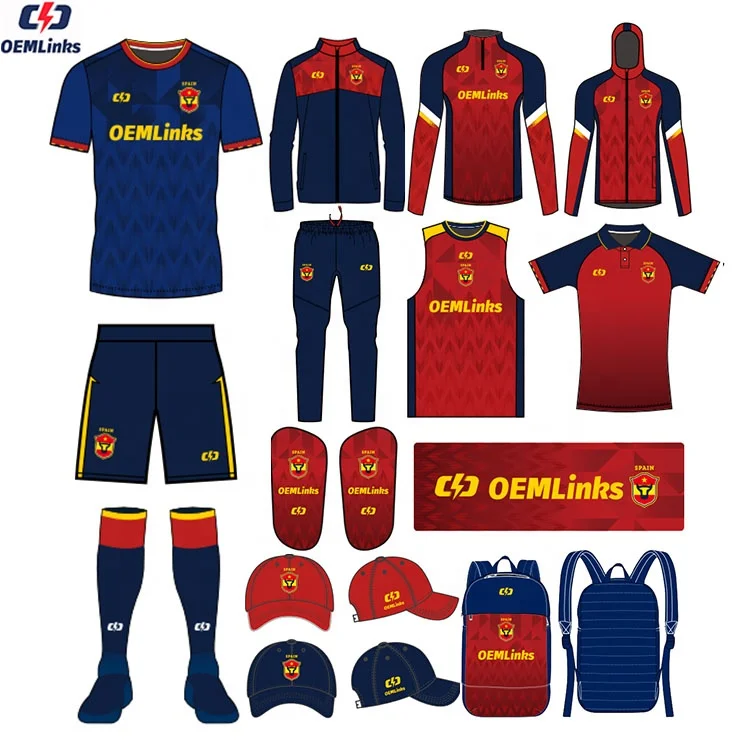 Custom OEM Service Breathable Soccer Wear Kit Custom Football Jerseys Soccer T-shirt Uniform Sublimated Soccer Jersey