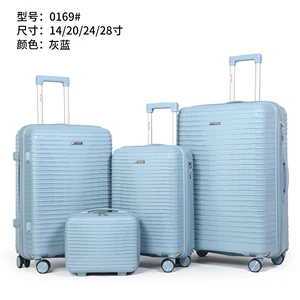 Luxury Large Capacity PP Travel Luggage Sets 3-Piece Suitcase Trolley Bag Outdoors 3 Pieces Set Large Capacity Suit Case