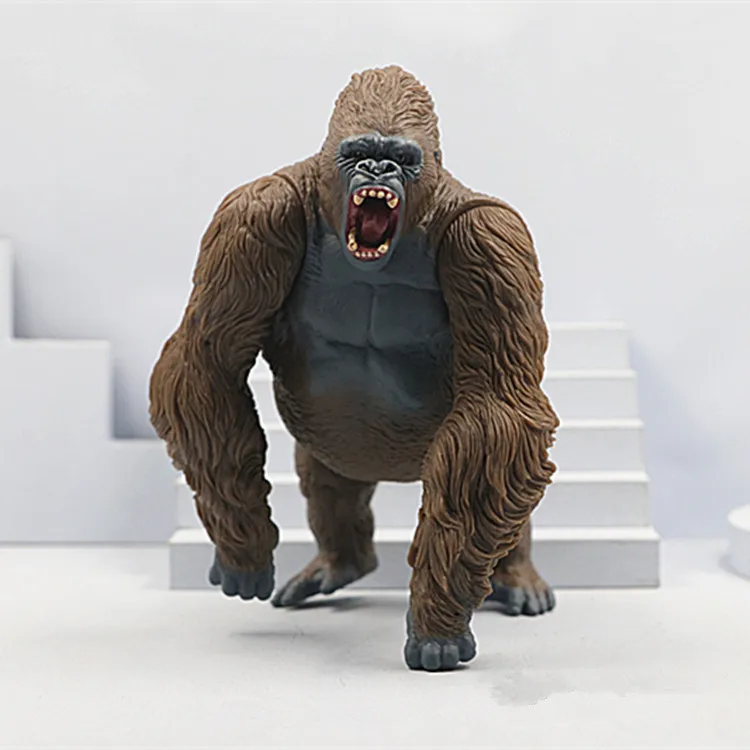 Simulation Big Orangutan Chimpanzee Animals Model Action Figures Collection Kids Toy Desktop Ornaments