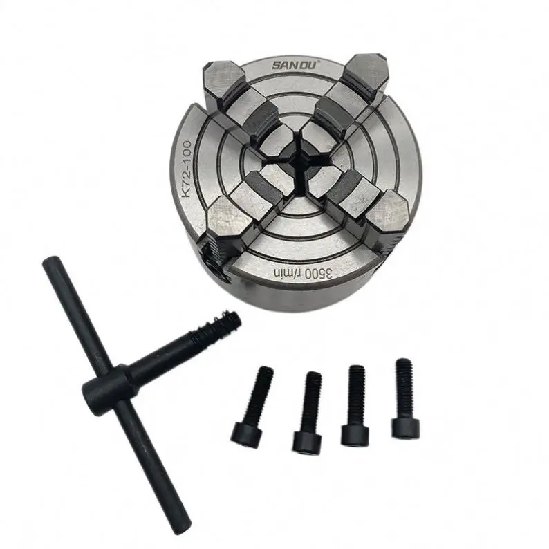 Factory Wholesale Lathe Chuck 4 Jaw Independent Chuck K72 Series 80MM 100MM 125MM 160MM 200MM 250MM