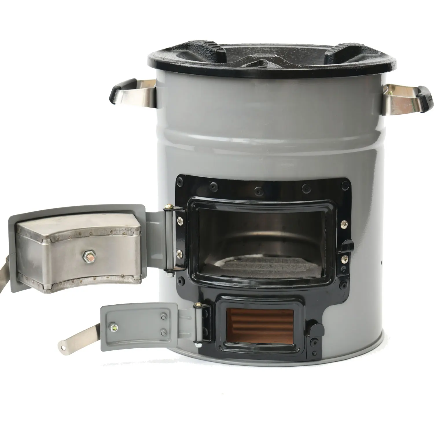 High Efficiency Biomass Wood Burn Cooking Stove for Outdoor