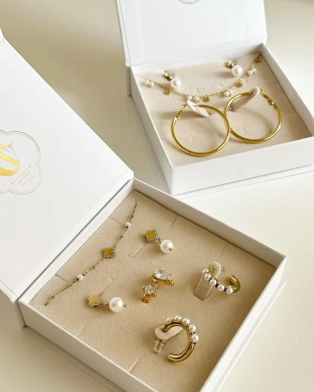 A1 Luxury OEM Ring Necklace Gift Packaging Box Magnetic Pearl Jewelry Boxes Paper Cardboard Velvet Custom Size Shape Wood Lining