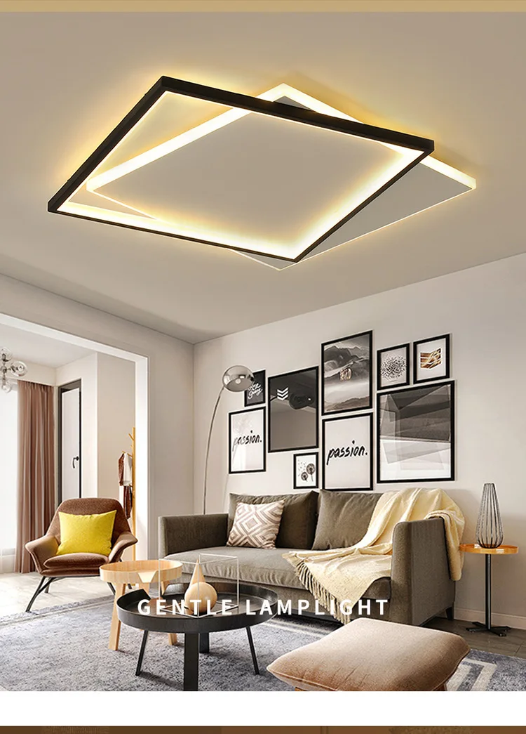 MEEROSEE Bedroom Light Luxury Lustre Led Fall Ceiling LED Lights MD87163