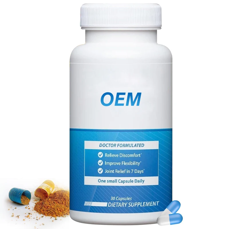 China Factory Direct Advanced Joint Support Nutritional Supplement Collagen Turmeric Extract Vegan Capsules for Joint Health
