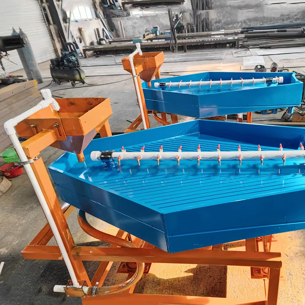 Small Scale Fine Gold Separation Gravity Separator Gemini Shaking Table for Gold Extraction