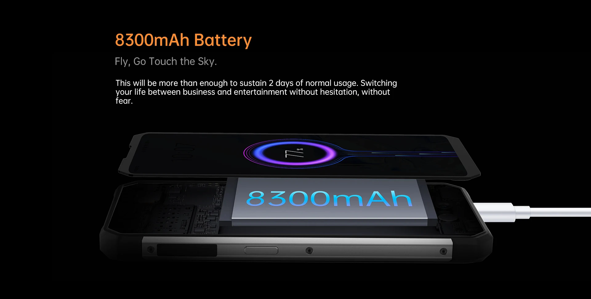 Global Version Oukitel WP17 Smartphone 8GB+128GB 6.78Inch 8300MAH Mobile Phones NFC Cellphone