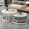 White shelf gray cabinet