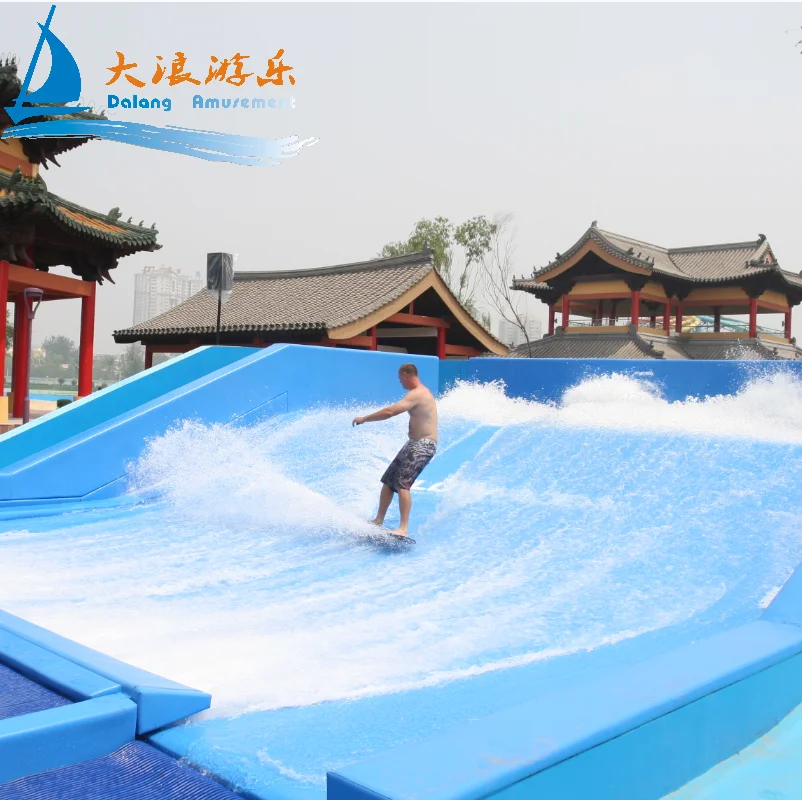 Surf Simulating Flow Rider With Wave Surfing Machine for Water Park Flowrider Wave Surf for Pirvate Swimming Pool