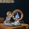Astronaut in action-santa claus