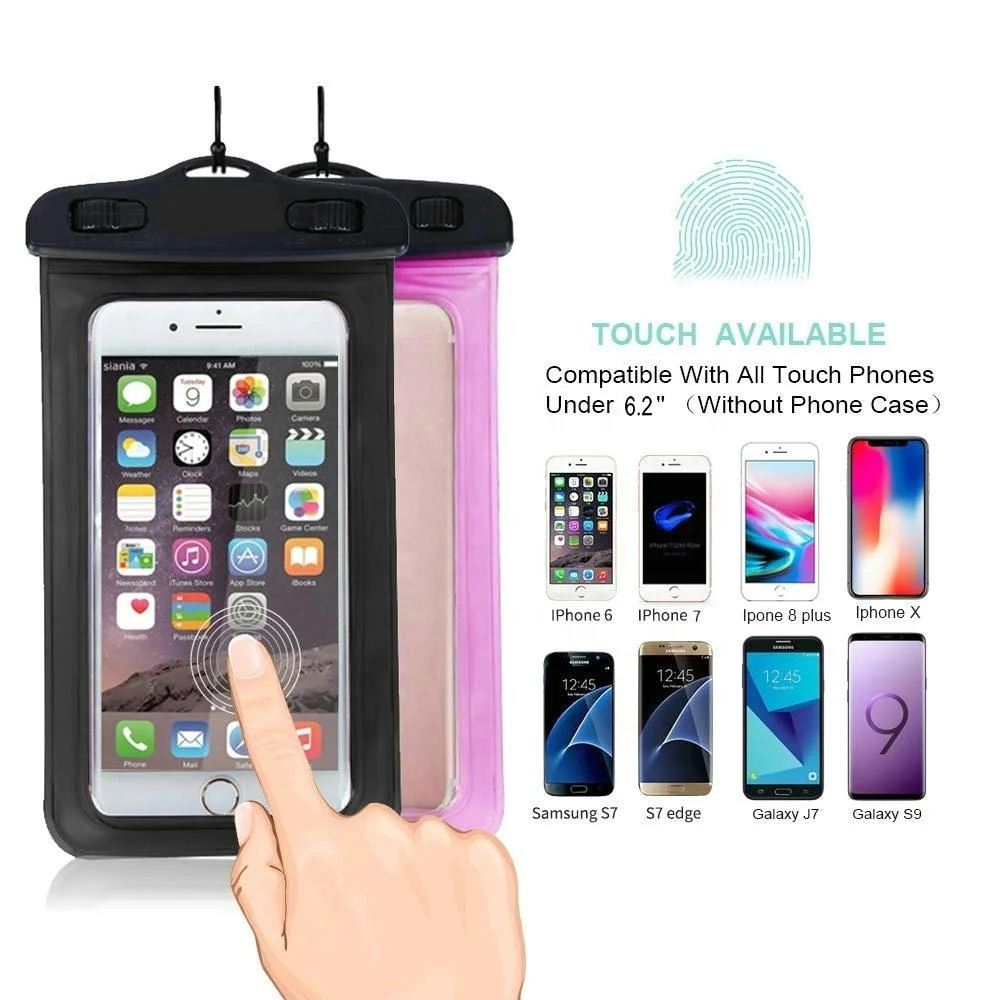 Ipx8 Universal New Waterproof Mobile Phone Cases Protective Bag Wholesale Smart Phone Waterproof Bags for Cell Phones