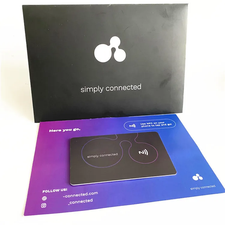 Custom Envelope Packing Social Media Sharing Sublimation Nfc and Smart Card