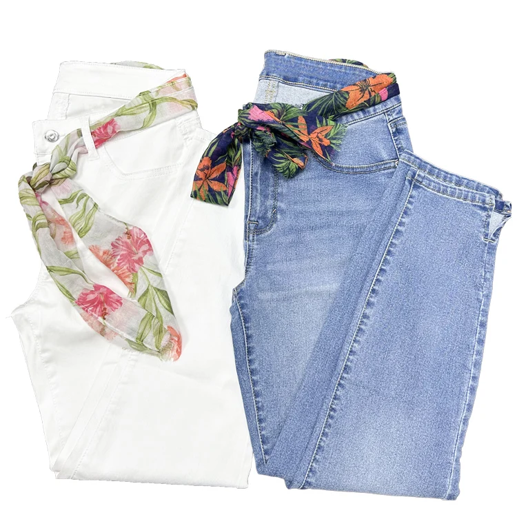 Woman's Fashion Jeans Vintage Skinny Jeans Ms Stacked Denim High Quality Stretch Woman Jeans