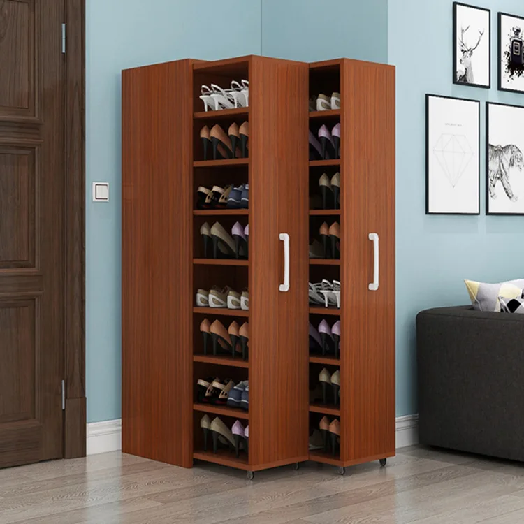 Preisgünstiges Holzregal Mit Gleitfunktion,Schuhschrank Mit Rollen,Mobile Schuhaufbewahrungsregale