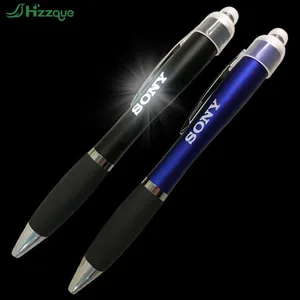 Fast Shipping Custom logo Light up Ballpoint Pen-shinny Illuminated Light Ball Pen-support Custom Sologan Laser Engraved