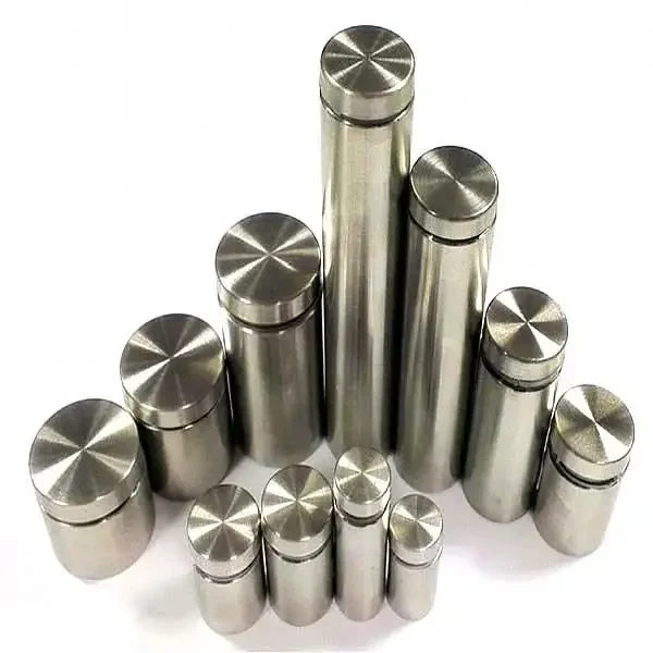 Hot Selling 13mm 16mm 19mm aluminum Stainless Steel Sign standoff double head standoff