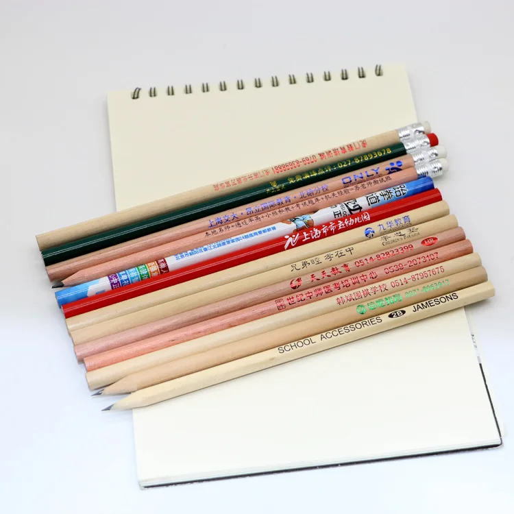 Promotional mini soft wood golf colour pencils mini pencil promotional gifts 6 colour pencil set in square box in stock