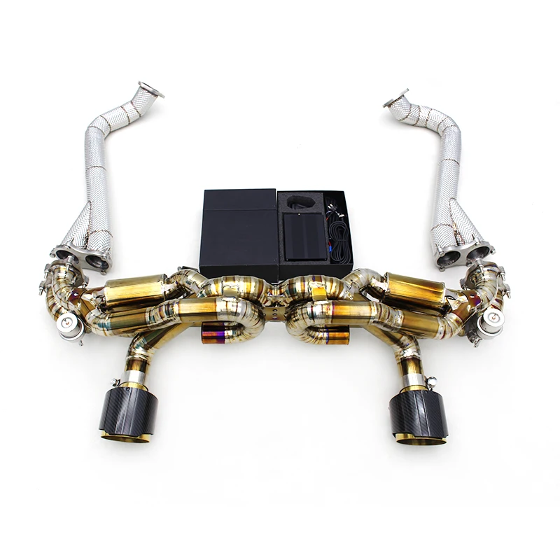 Titanium Catback Exhaust Downpipe For Porsche 718 Cayman Spyder GTS / GT4 4.0L 2025 Exhaust Pipe