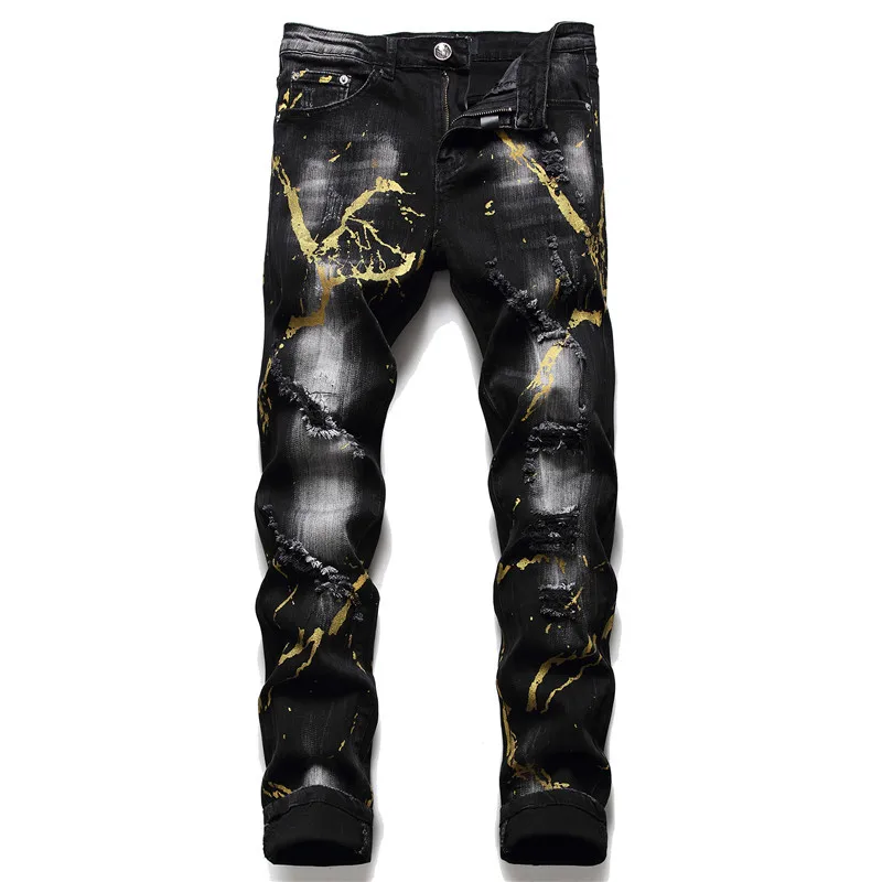 Source Mens Raw Denim Jeans High 