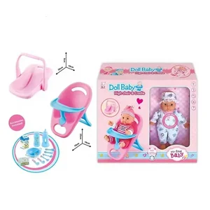 ITTL 16 Inch Plastic Baby Doll Educational Pretend Play Set Interactive Toys Bed Children's Intelligence Development Ages 5-13