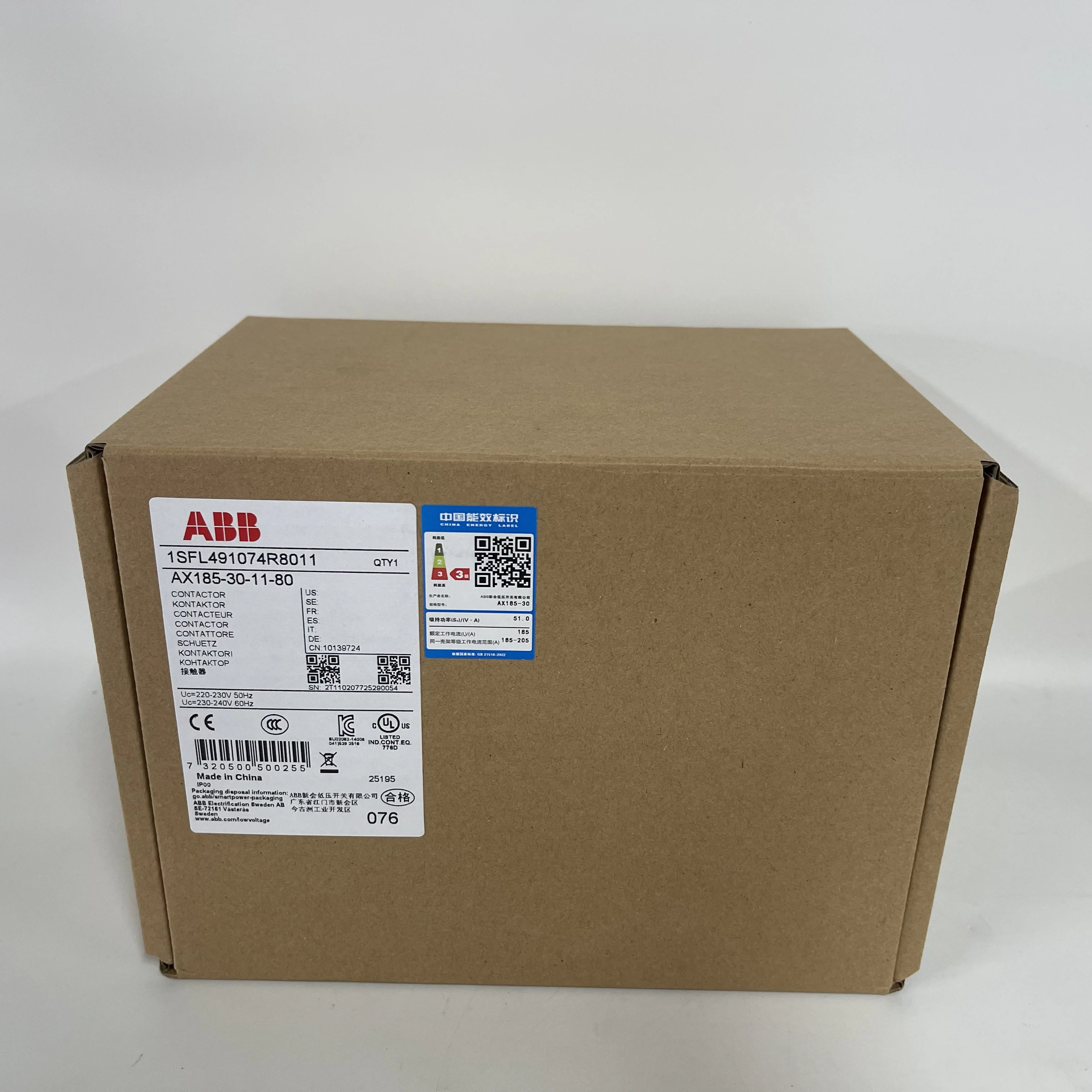 ABB Contactor AX185-30-11-80 1SFL491074R8011 