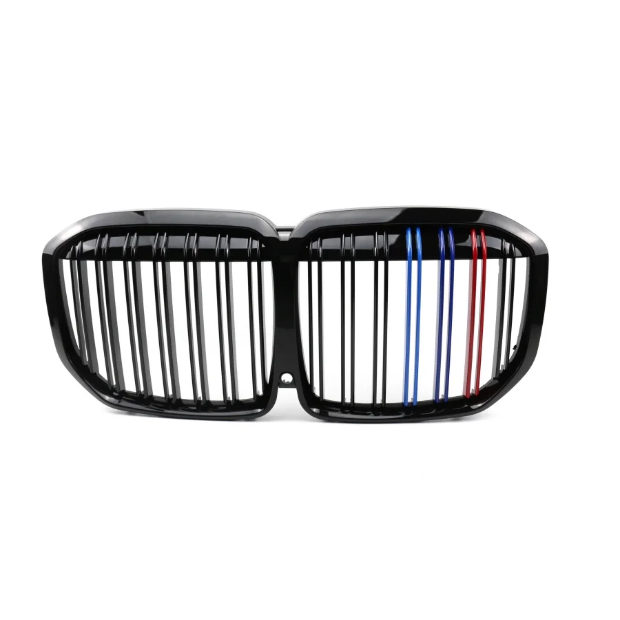 product tiypeor car abs single bar gloss black front bumper kidney grille compatible for bmw x7 g07 2023-4