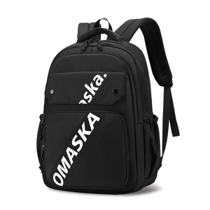 For Custom Logo Casual Laptop Backpack Waterproof Nylon 17 Inch Business Computer Cover Closure Polyester Lining