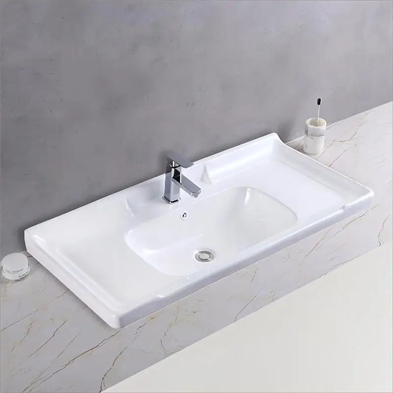 Chaozhou Single Hole Sink Bathroom Sanitary Ware Wholesale Washbasin Home Sink