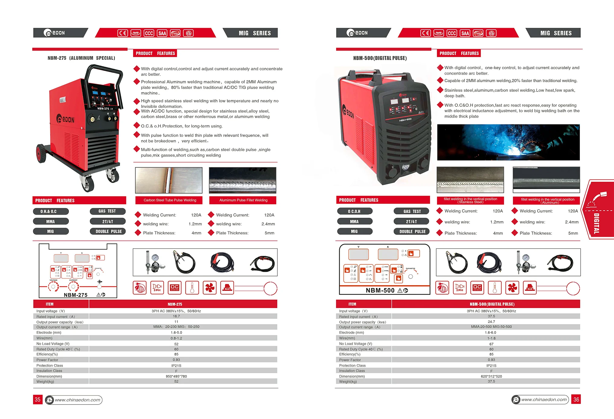 EDON Welding Machine Catalogue MMA, MIG, TIG, Plasma Cutter