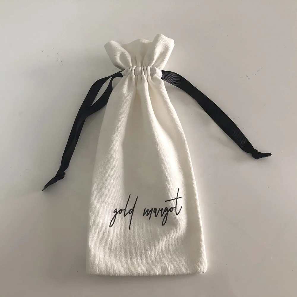 drawstring canvas pouch