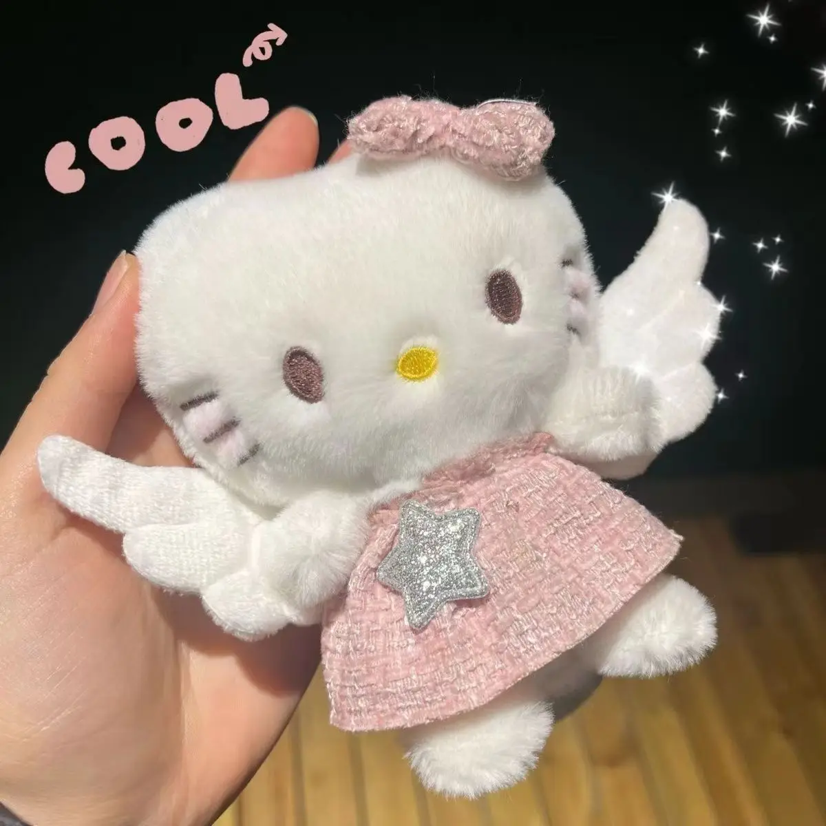 Allogogo Custom New Arrival Cartoon Promotional Hello Kt Kawaii Plush Keychains Plush Doll Soft Cat Plush Keychains
