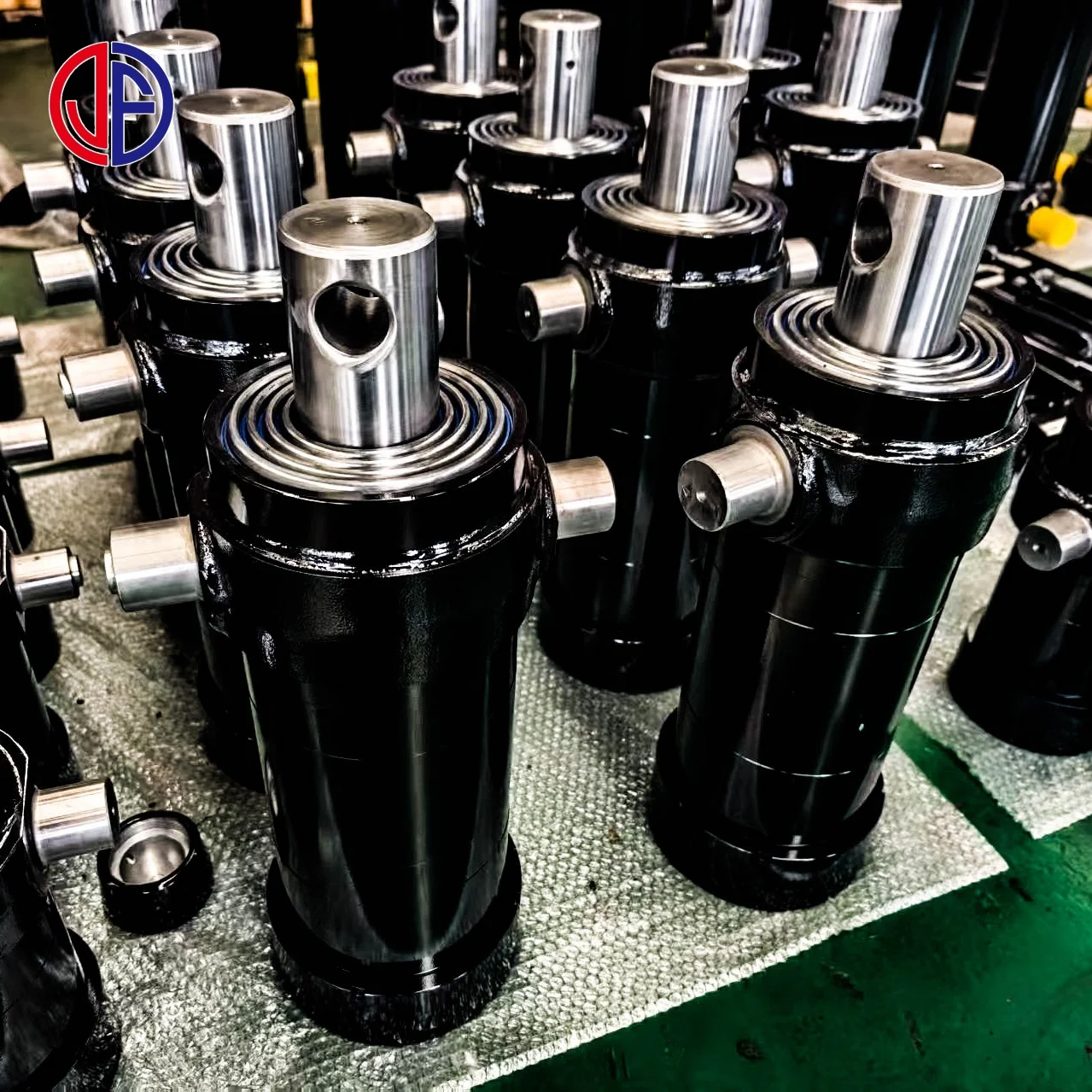 JUNFU Customized 10-100 Ton High Pressure for Lifting Single Acting Low Height Hydraulic Small Cylinder Jacks
