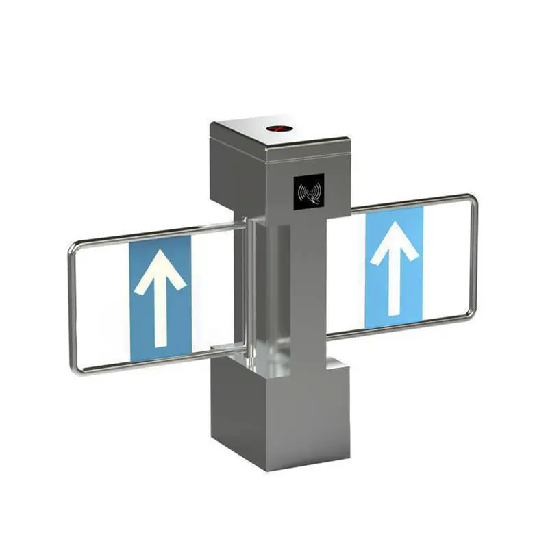 1.8mm Single Motor Flap Barrier Access Control System Swing Gate Turnstile
