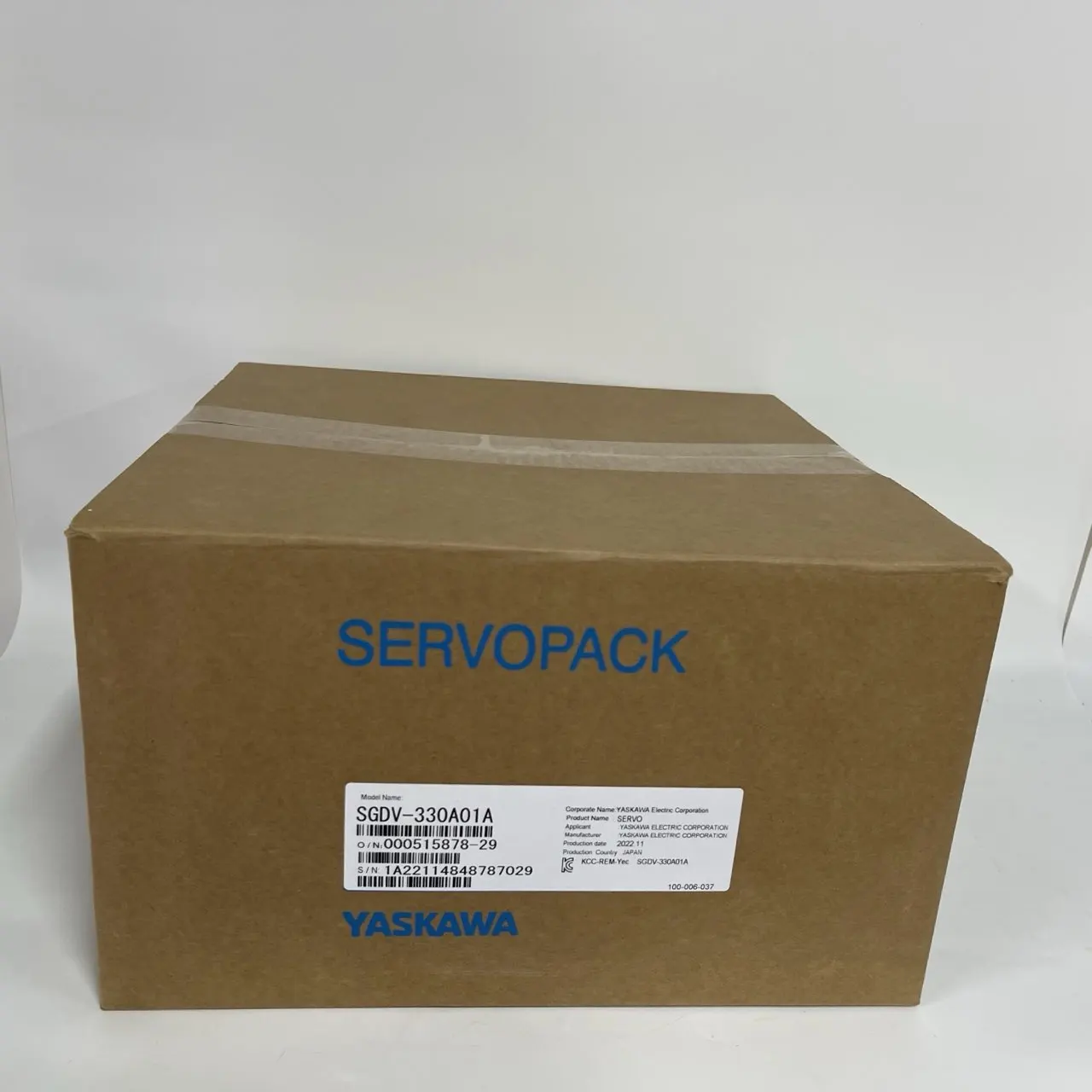 Yaskawa AC Servo Amplifier SGDV-330A01A