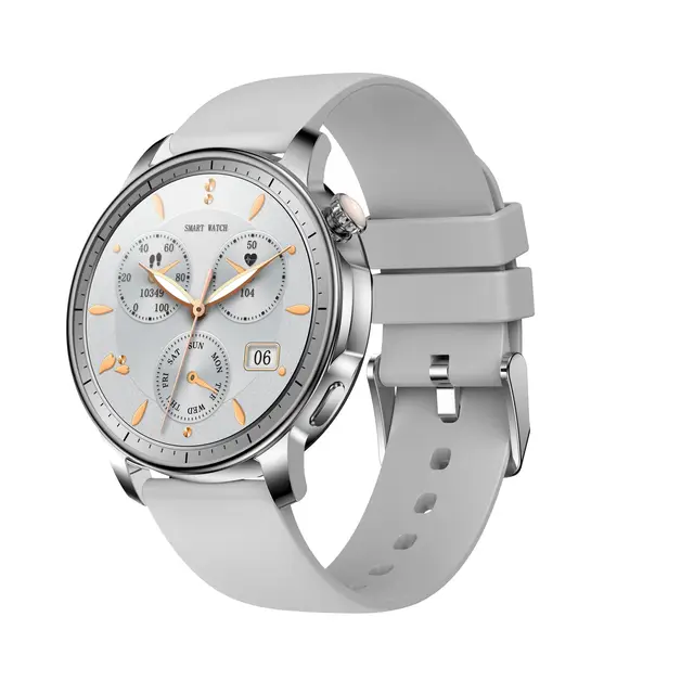 V65 elegant smartwatch for women fashion 1.32"  intelligent alarm Weather forecast SMS reminder push sport Amoled smart watch