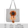 Sac bandoulière 381 avec motif lion gris