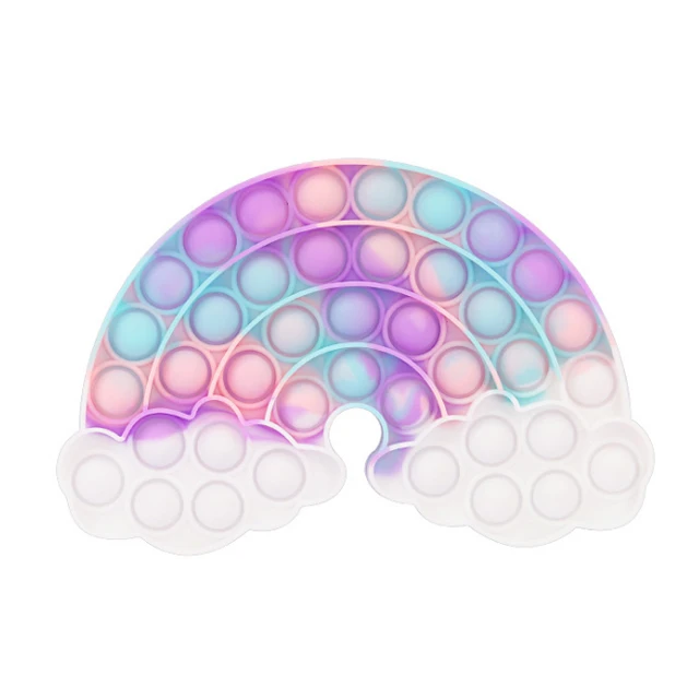 Новинка от KCT Amazon, игрушки-антистресс с пузырьками для детей, забавная морковка, особые Радужные облака, игрушки для снятия стресса