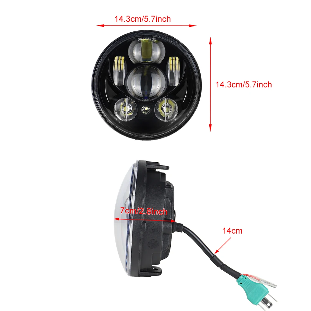 Honda VT1300 2010-2022 LED Headlights - Bright & Efficient