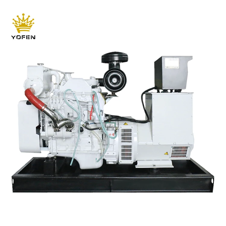 Marine Top Power Cummins Diesel Generator 10kw-100kw Waterproof 3-Phase 50Hz Single Marine Genset