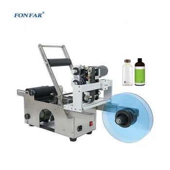 High Quality Semi Auto Glass Spice Bottle Labeler /Label Maker Date Printer for Labeling Machine With Date Printer