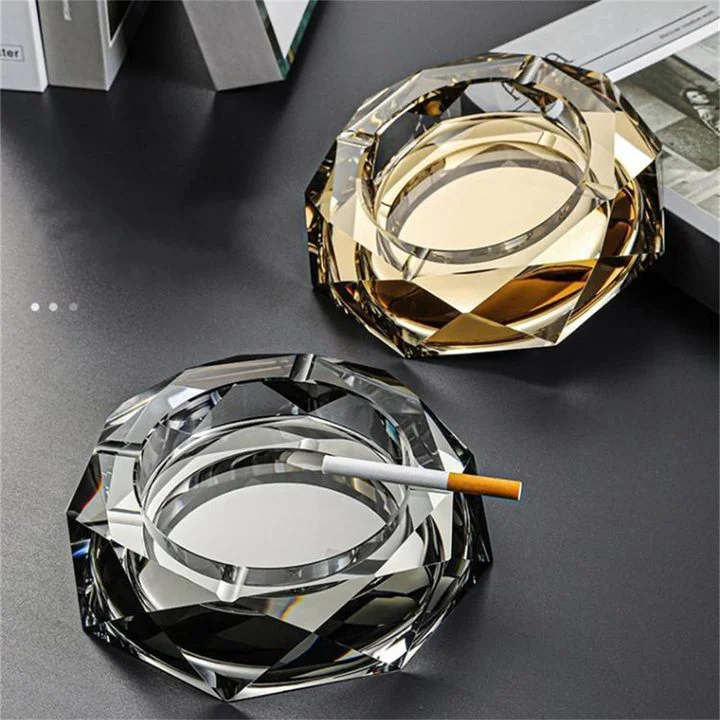 Wholesale K9 Crystal Glass Ashtray Personalized Custom Printed Logo