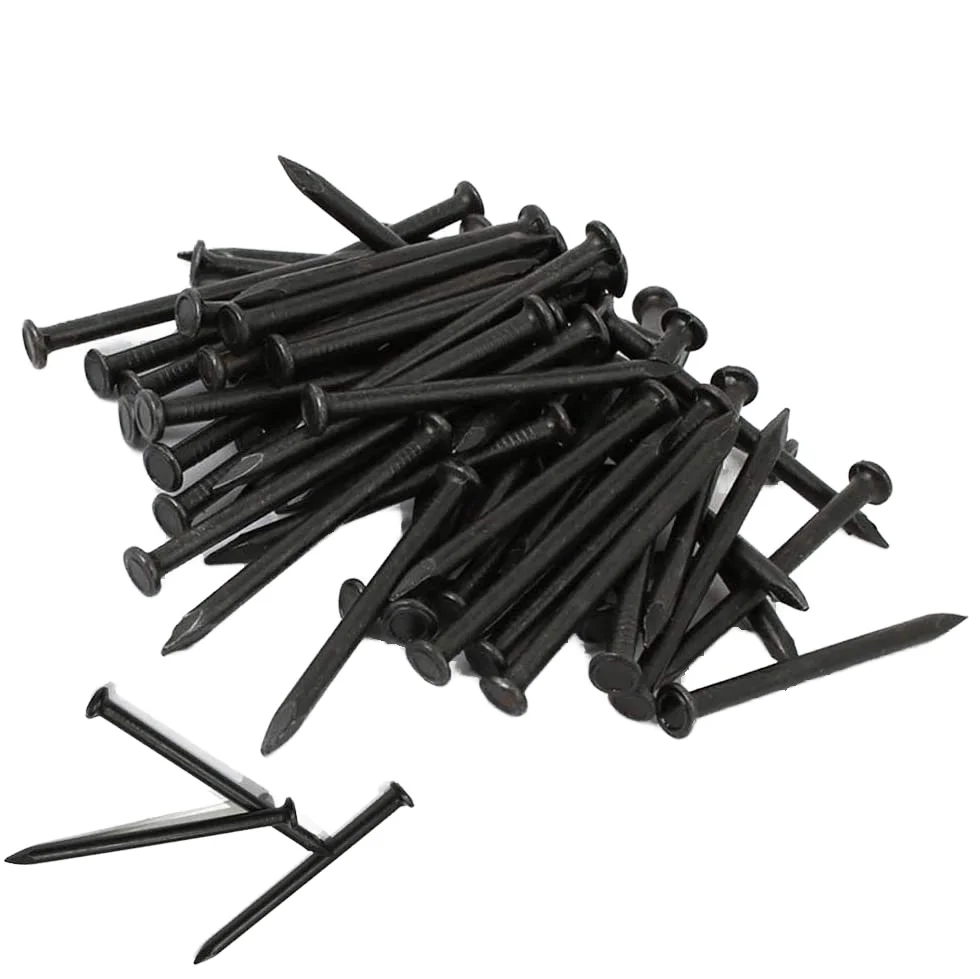 Galvanized Steel Drywall Nails Carbon Steel Smooth Shank Flat Cap Head 6 Inch Length for Construction Garden Packaged Cartons