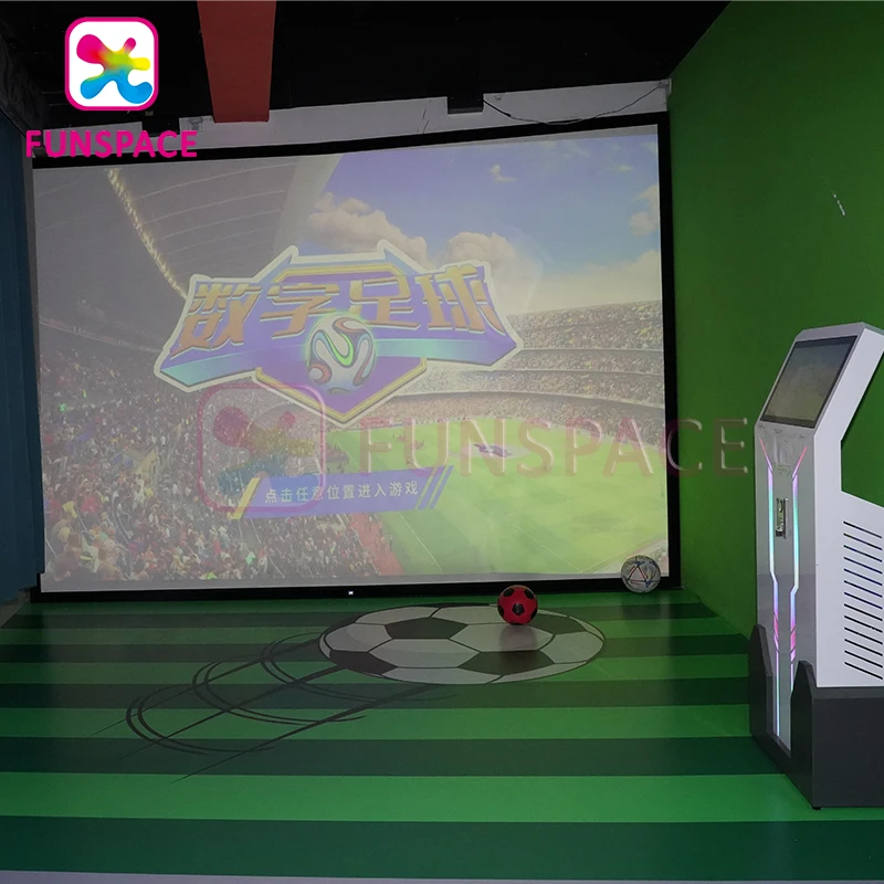 Interactive Projection Digital Motion Reality Sport Game Virtual Soccer Machine Indoor Football Simulator