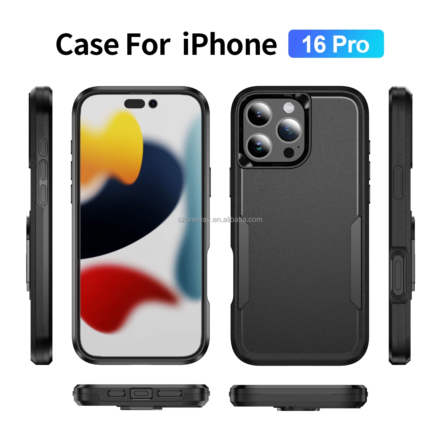 OMEVE Tough Armor Case for iPhone 16 Pro Max 15 Plus 14 Pro 13 12 11 ...