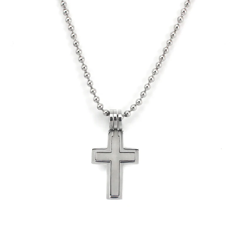 Small Stainless Steel Cross Pendant 