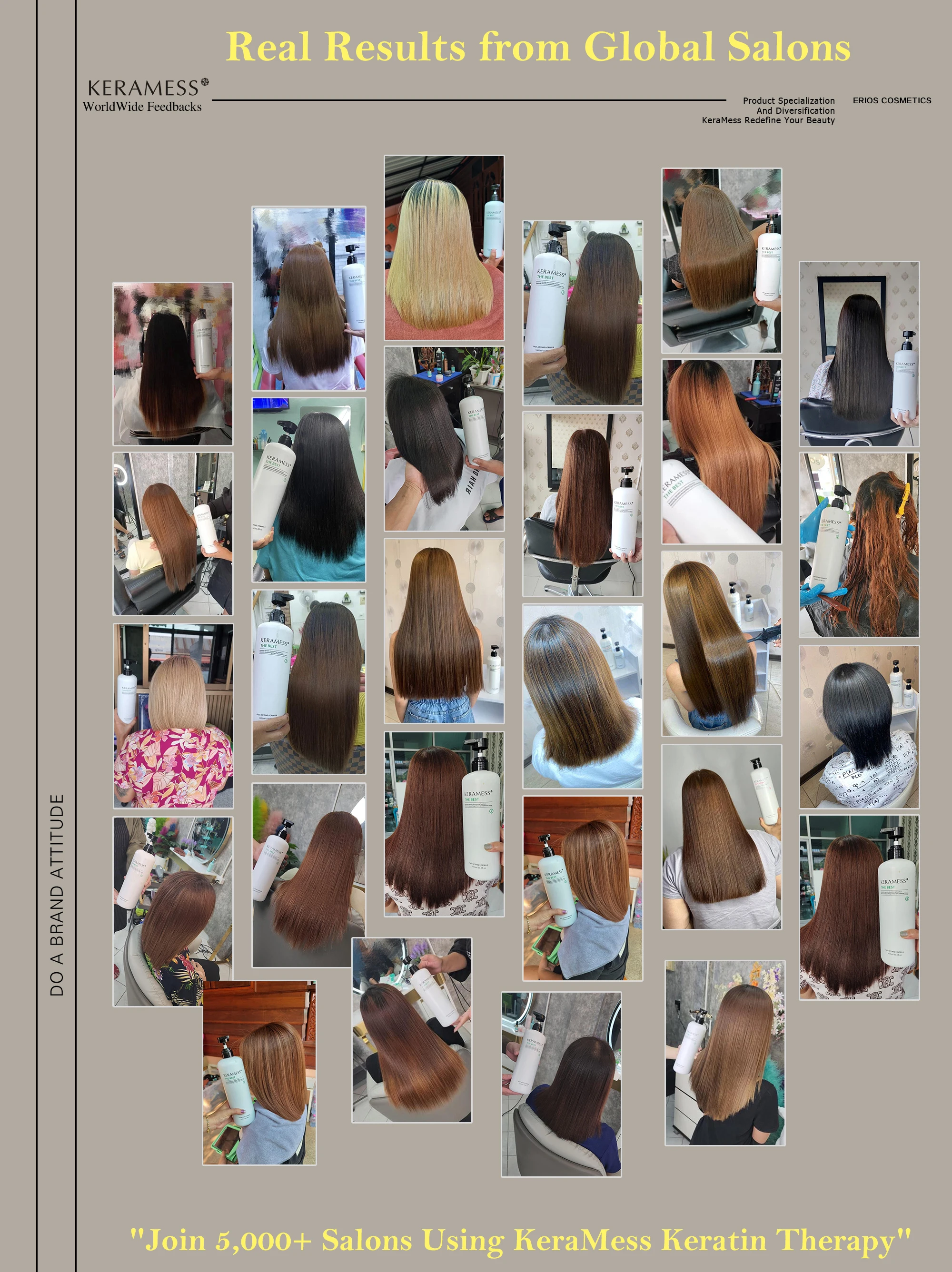 Italian Bio Keratin Hair Straightening Treatment Formaldehyde-Free Lasts 6 Months Organic Amino Acid Infused for Salon Smoothing