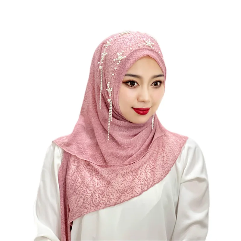 Crepe Chiffon Instant Jersey Prince Floral Hijabs Rop Islam For Muslim ...