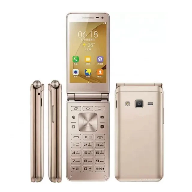 For Sam Folder2 G160N Single Sim Original Unlocked Android Super Cheap Smart Touchscreen Flip Mobile Cell Phone